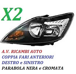 COPPIA FARO FANALE PROIETTORE ANTERIORE DX-SX FORD FOCUS DAL 2007 AL 2011 H7-H1 - Foto 1 di 1