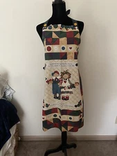 Grandmother apron; handsewn! Buttons!