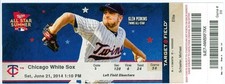 2014 Twins vs White Sox Ticket: Joe Mauer hit two-run double/ Kevin Correia win