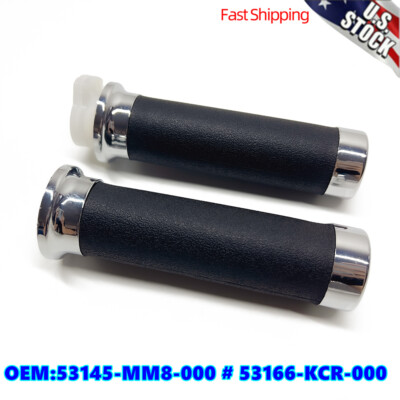 #ad Right Grip Throttle Tube Left Hand Grips For Honda VT600 750 1100 1300 250 400 $9.50