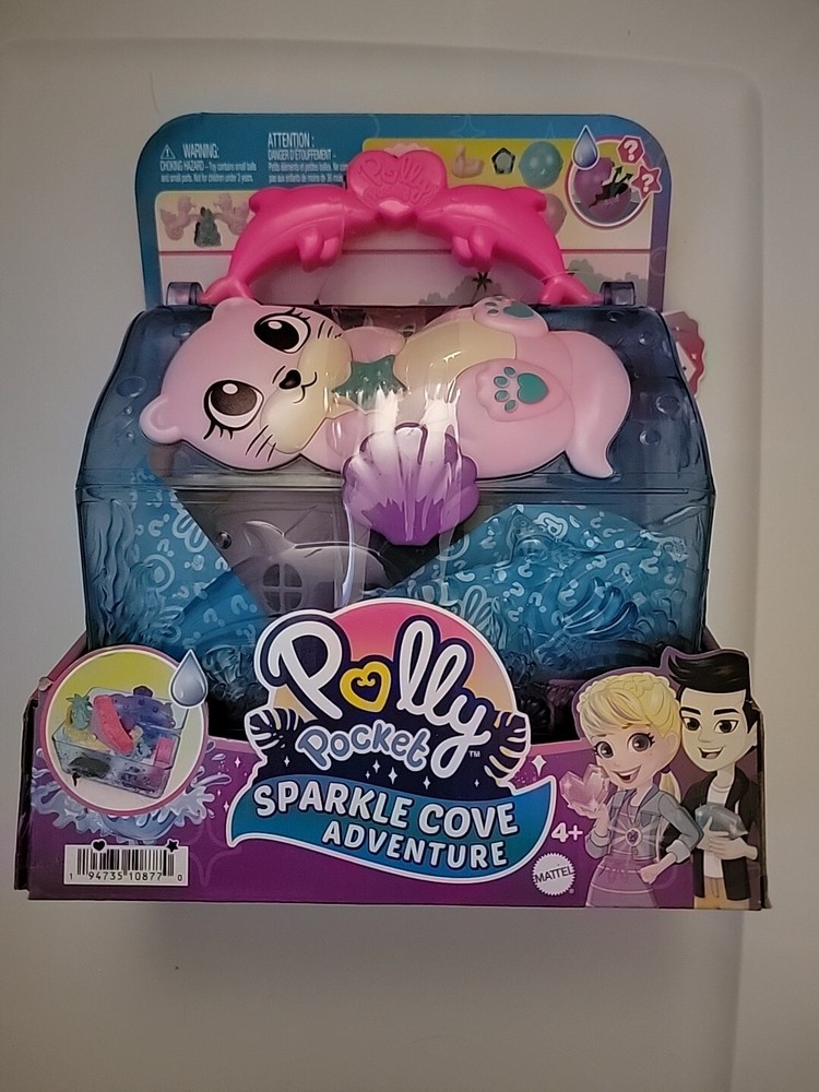 Polly Pocket Sparkle Cove Adventure Playset Island Treasure Chest Mattel