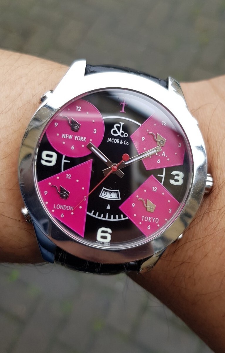 Jacob co watch time zone 47mm **RARE** theo fennell ed no box