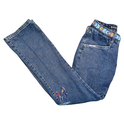 R.V.T. Jean Co Size 9/10 Womens Juniors Jeans Blue Straight