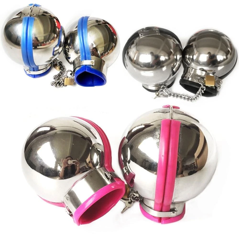 3Pcs Stainless Steel Bondage Hood Ball Cuffs Sensory Deprivation Restraints  Bdsm | eBay