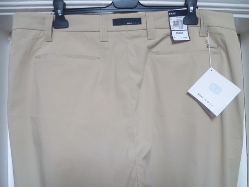 BNWT BRAX GOLF Size 42L Beige Lightweight Cotton Stretch Chinos Trousers W42 L38 - Picture 5 of 18