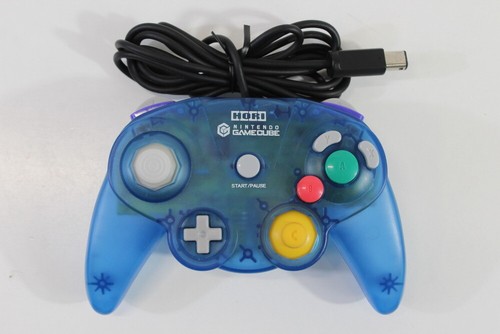 HORI Pad Cube Nintendo Gamecube Controller Clear Blue GC702 T3 GC Japan WORKING
