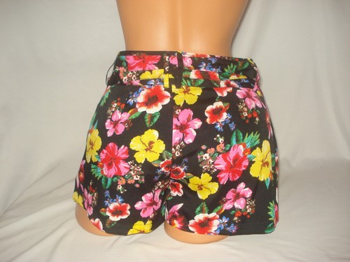 Glo Womens Shorts Tie Front Belted Silky Bottoms Solid Floral - Picture 21 of 25