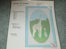 NEW RARE SYLVAN ARTISAN MORNING IN THE MEADOW GIRAFFES Cross Stitch CHART PACK 