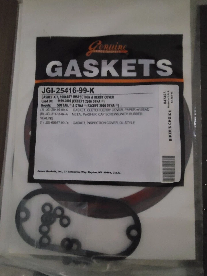 JUNTA CUBIERTA EMBRAGUE HARLEY DAVIDSON DYNA SOFTAIL ELECTRA GLIDE JGI-25416-99-K Foto 2 de 4