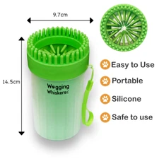 Portable Dog Paw Washer Paw Cleaner Cup Pet Grooming GREEN