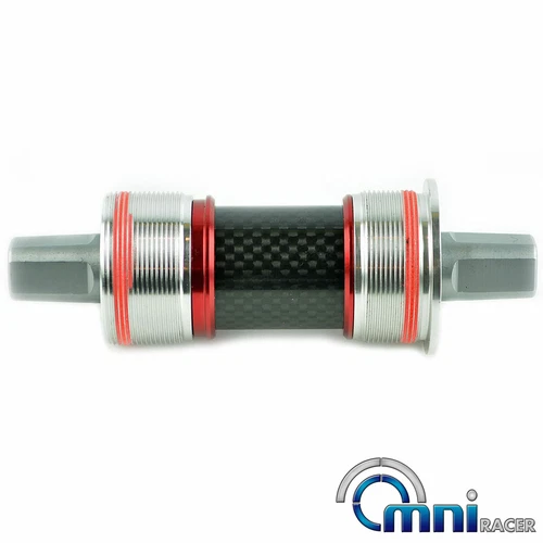 OMNI Racer Cromoly Steel JIS Square Taper Bottom Bracket: 103-127mm Lengths