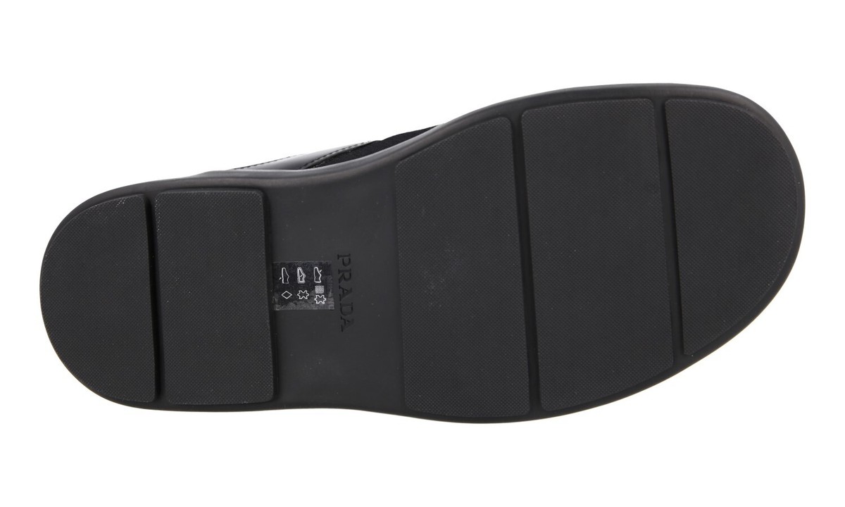 PRADA THONG SANDALS SHOES 2Y3057 BLACK LEATHER NYLON NEW US PRADA THONG SANDALS SHOES 2Y3057 BLACK LEATHER NYLON NEW US