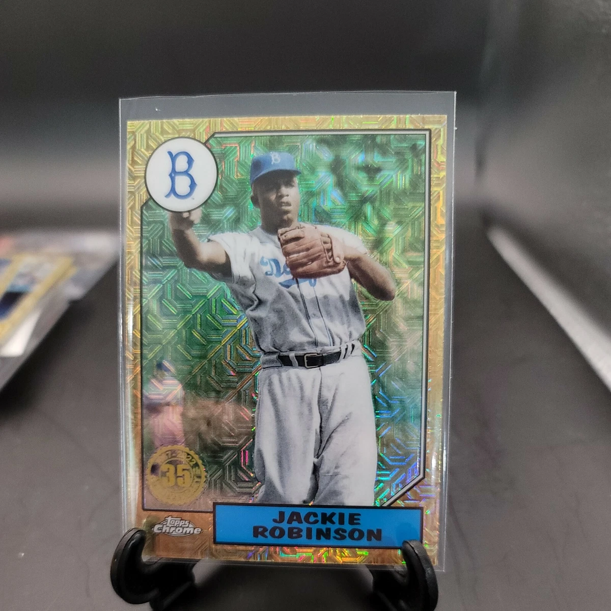 2022 Topps Series 1 #T87C-62 Jackie Robinson Silver Pack Dodgers 