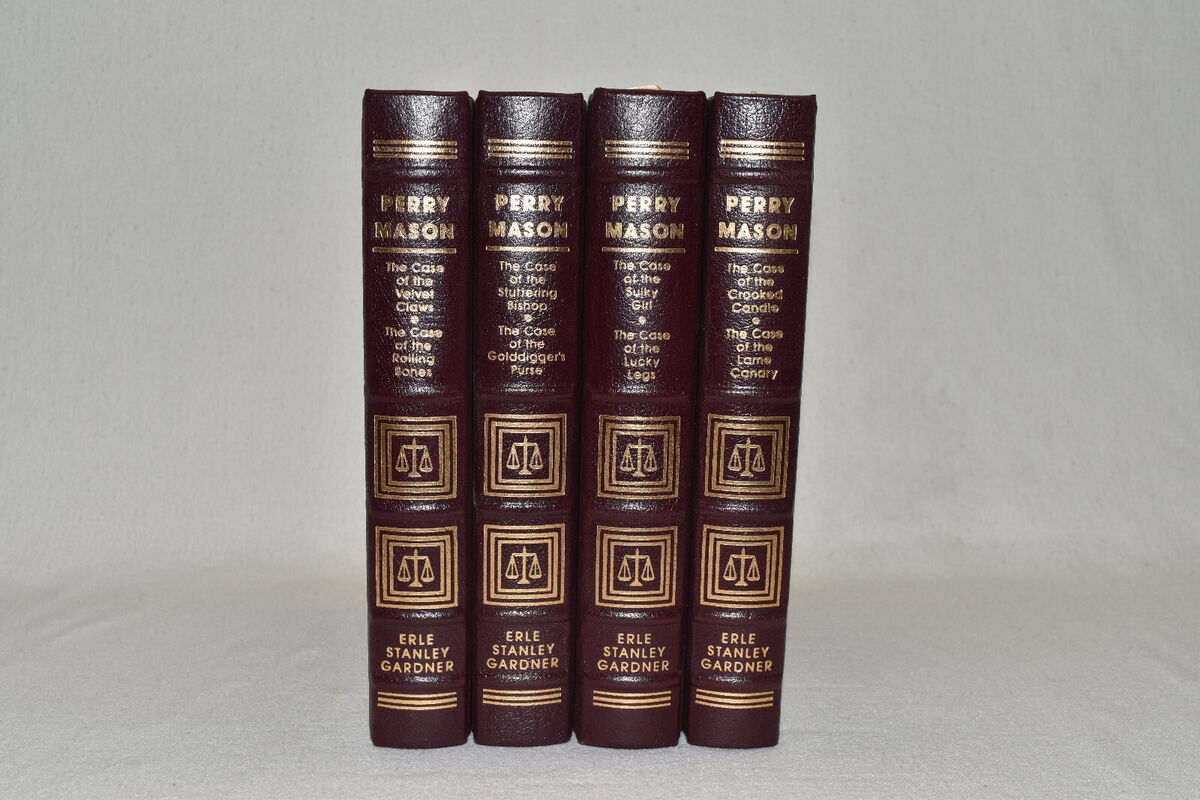 Easton Press 4V PERRY MASON 8 STORIES Velvet Bones Canary Easton Press 4V PERRY MASON 8 STORIES Velvet Bones Canary