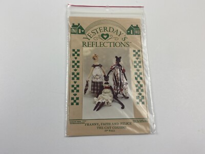 yesterdays reflection franny faith & felice the cat cousins doll Sewing pattern
