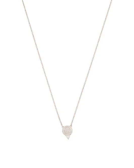 Collar de cadena colgante La Petite de topacio blanco de plata esterlina JUDITH RIPKA - NUEVO CON ETIQUETAS Foto 2 de 4