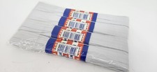 Flat Braided Elastic Band 1/4" 6mm - White/ 43.6 Yards 40M NEW
