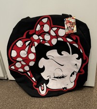 Vintage Betty Boop Hoddal Bag Large Circle Gym Holiday Carry Bag Wink Motif New