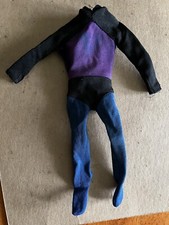 1966 Ideal Captain Action Original Suit Rare Purple Top / Blue Bottom Variant