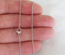 Stainless Steel 1.5mm Cable Chain 316L size choice 16, 18, 20, 22, or 24"