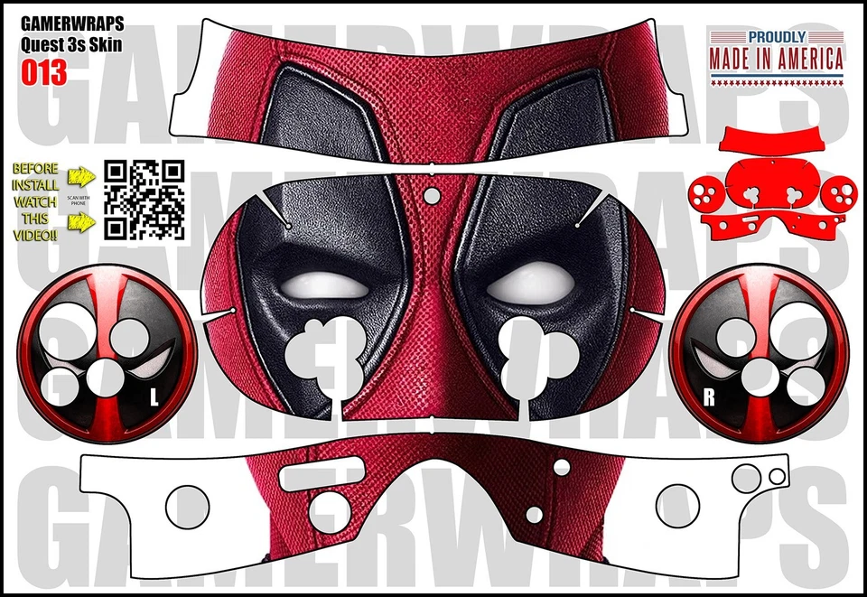 GAMERWRAPS Skin wrap that fits Quest 3s (design 013)