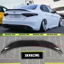 Honeycomb Pattern Carbon Fiber Rear Spoiler Wing Fit Alfa Romeo Giulia 2017-2023