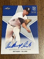 ANTHONY SILVAS 2020 Leaf Perfect Game BLUE AUTOGRAPH #6/15 MINNESOTA TWINS
