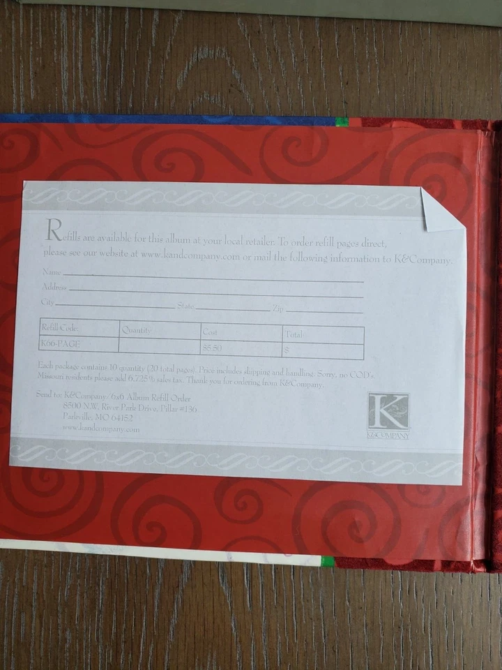 K & Company Scrapbook Album 6x6 Post Bound Christmas Snowman Archival Quality - Image 3 of 4