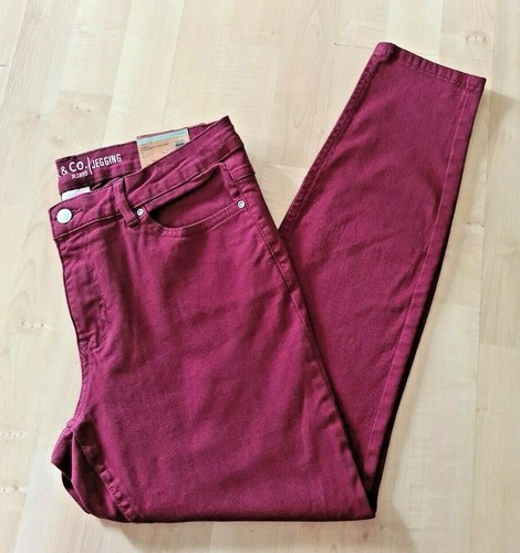 Skinniest Leg Burgundy Denim NWT | eBay