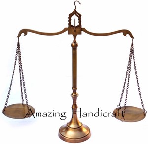 Postal Scales Antique Brass Weighing Scale Balance Justice Law
