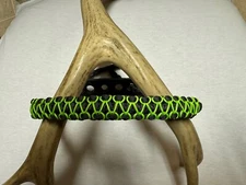Charcoal Gray,neon Green Bow Wrist Sling