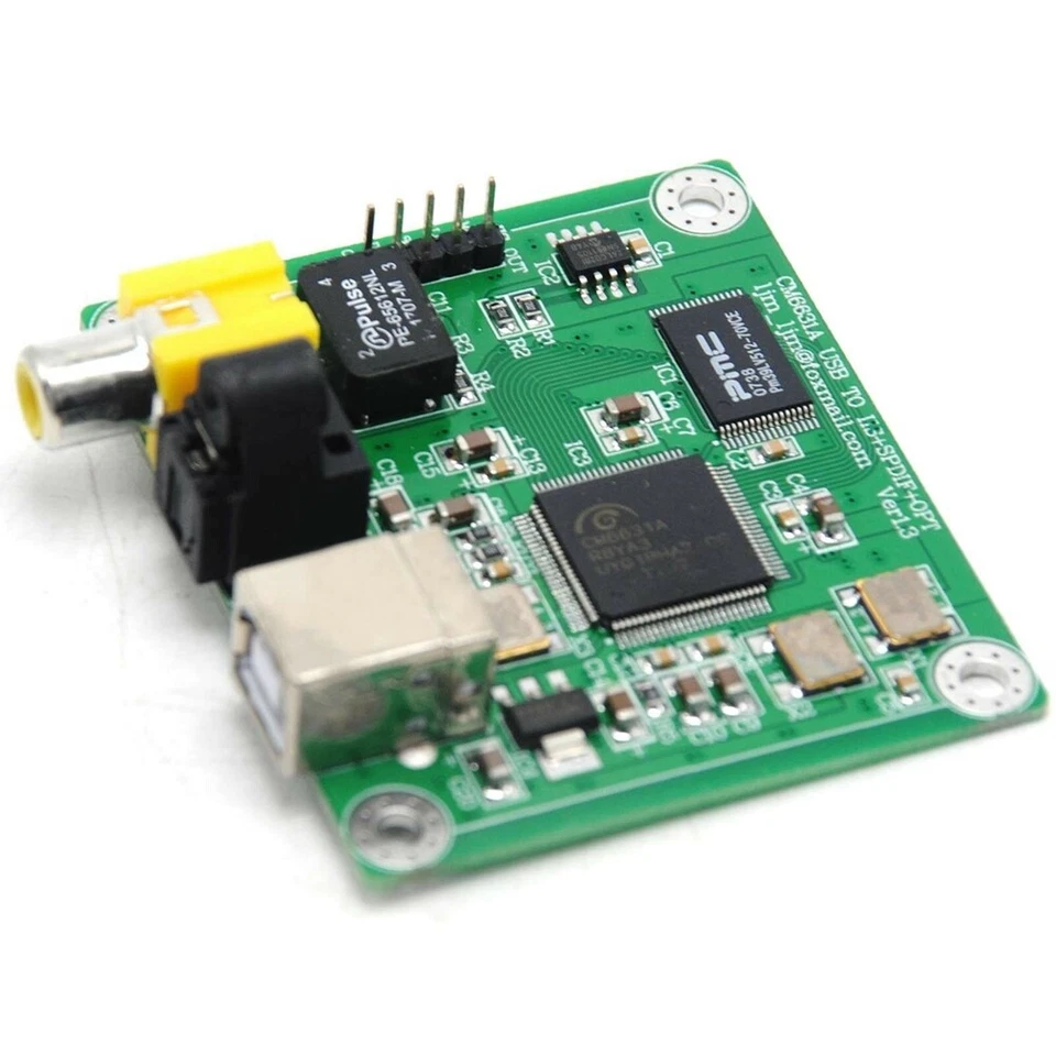 Hi-Fi CM6631A 192KHZ to Coaxial Optical SPDIF Convertor DAC Board 24bit USB 2.0 - Image 2 of 4