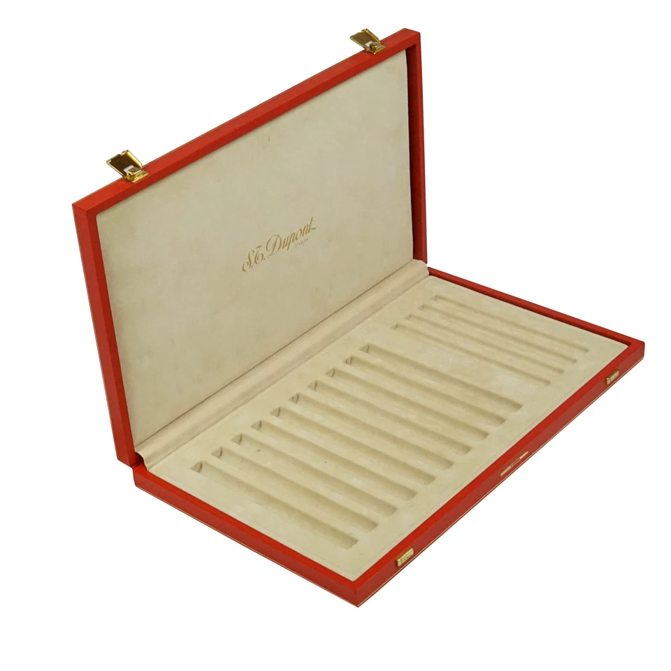 S.T. Dupont 14er Etui Rot Füller Kugelschreiber Leder Box Vintage Classic - Bild 4 von 4