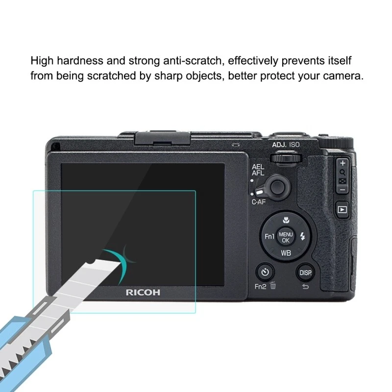 For Ricoh GR II Camera 2.5D 9H Hard Tempered Glass Film Screen Protector - Image 4 of 4