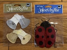 Jolee By You Ek Success Dimensional 3D Bells  Ladybug NRFP-Rare Lot Of 2 Packs
