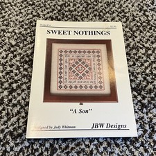 JBW Designs "A SON " Sweet Nothings Cross Stitch Pattern 74