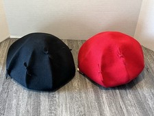 Vintage Lancaster Wool Hats One With Tags Back And Red