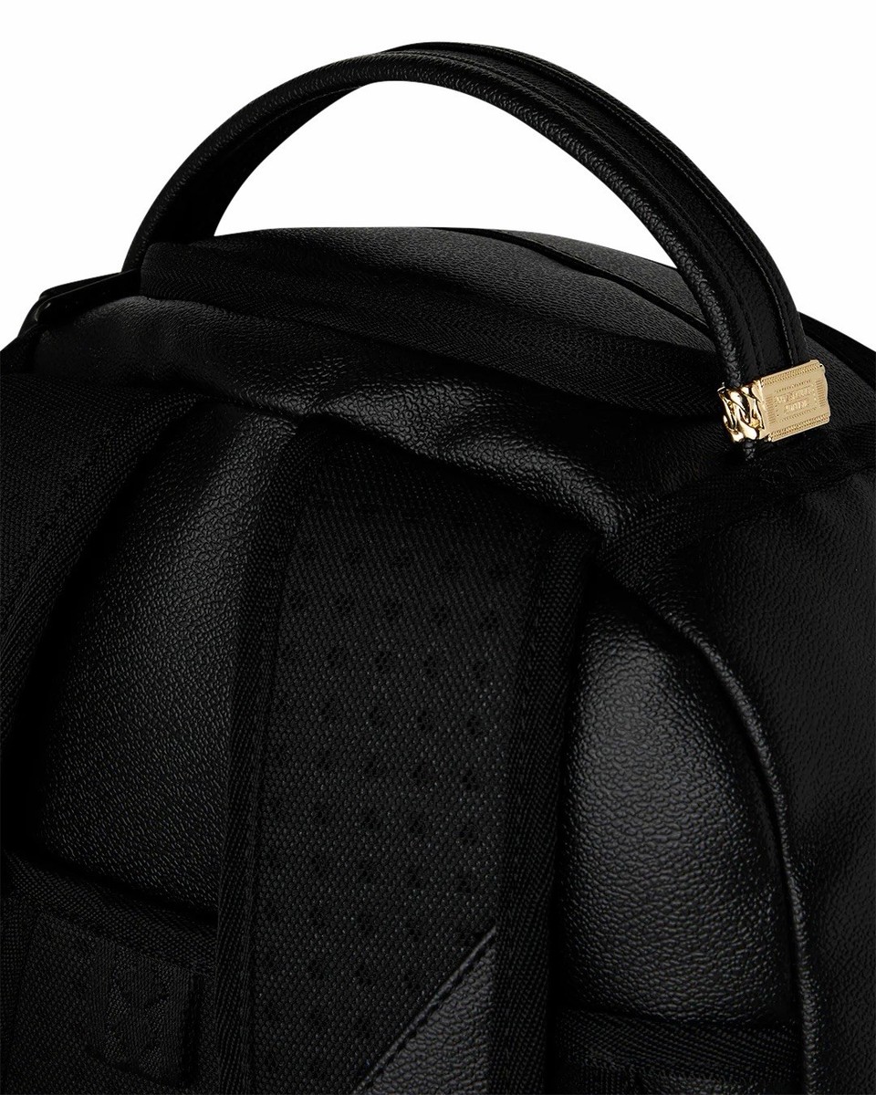 SPRAYGROUND limited edition. Black Leather Backpack with Gold Studs BILLIONAIRE BLOOM BACKPACK – SPRAYGROUND® main image 3