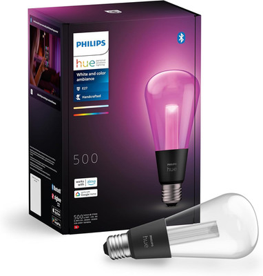 Philips Hue Lightguide Smarte Lampe, Edison Form, ST70, Weißes Und Farbiges Lich