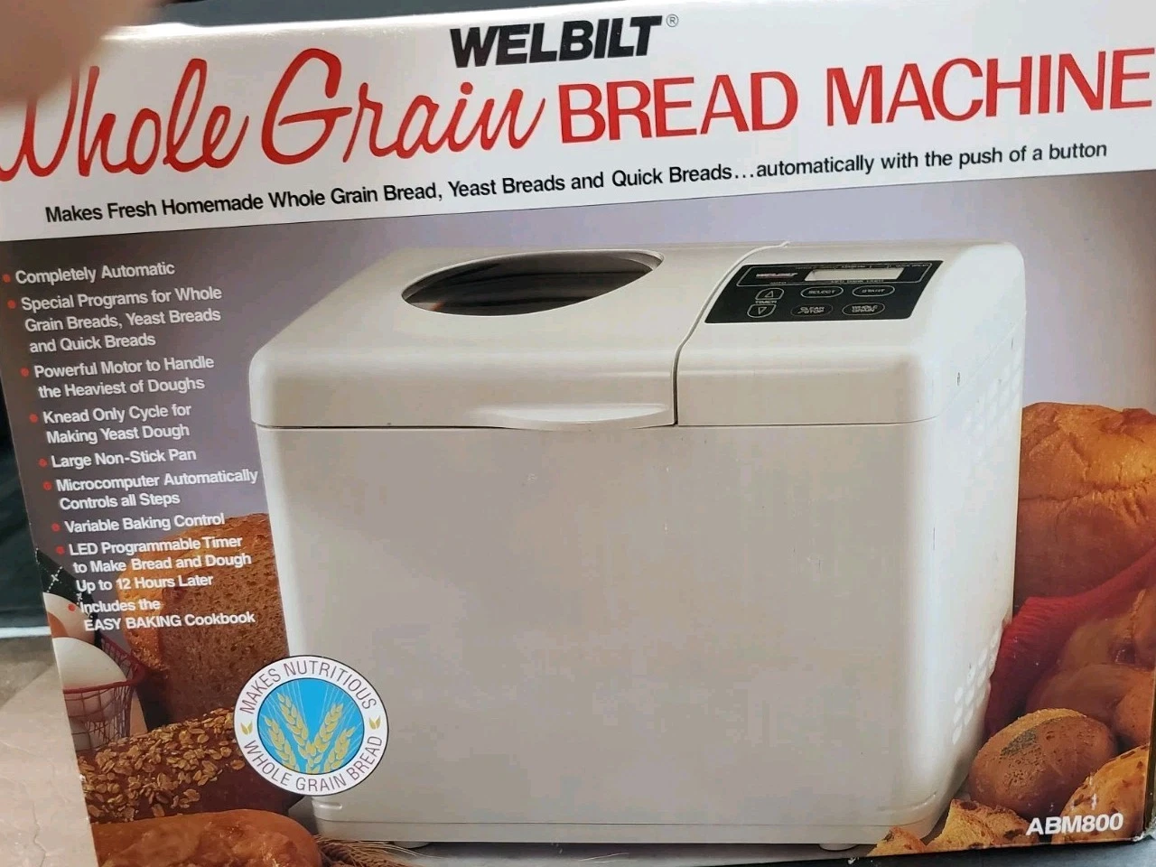 Welbilt Whole Grain Bread Machine ABM800 Open Box New.
Opens in a new window or tab