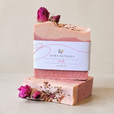 Rose Soap Handmade Bath Soap Gift For Her Sensitive Skin