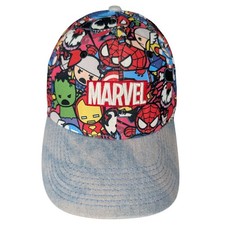 Marvel Comics Avengers All Over Print Adjustable Baseball Cap Hat Multicolor