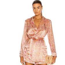 NWT ALEXIS AURETA ROSE ROBE Jacket Sz S