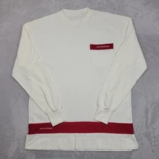 Air France Jean-Louis Scherrer Shirt Mens Large Long Sleeve Crewneck Pocket