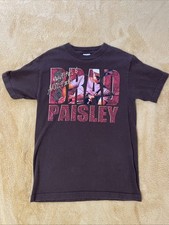 Brad Paisley Tour T-Shirt 2007 Bonfires & Amplifiers Size Small Double Sided