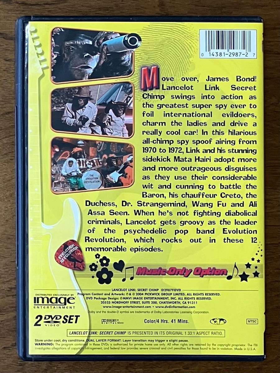 The Missing Secret Program DVDセット Lancelot Link Secret Chimp The Original TV Series DVD Agency To