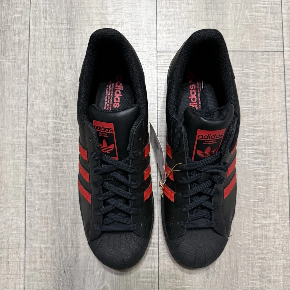 Adidas Superstar II Black/Better Scarlet/Black Red GZ3739 Size 10 Men - Image 3 of 4