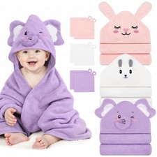 9 PCS Baby Bath Towels for Newborn Infant Toddler Essentials
