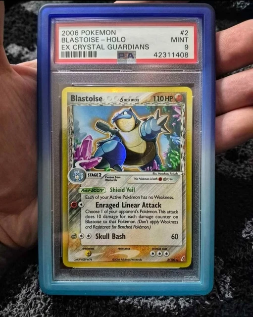 2006 POKEMON EX CRYSTAL GUARDIANS #2 BLASTOISE-HOLO PSA 9
