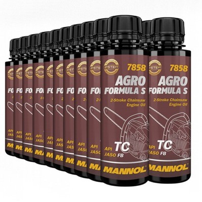 MANNOL Agro Formula S Zweitakt-Mischöl, API TC, JASO FB, ISO L-EGB, 20x100 ml